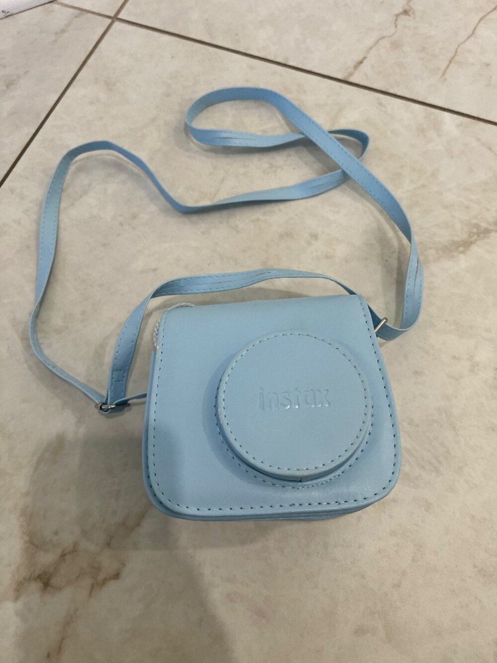 Fujifilm Instax Mini 7+ Instant Camera Blue with Instax Carrying Case - Picture 1 of 5